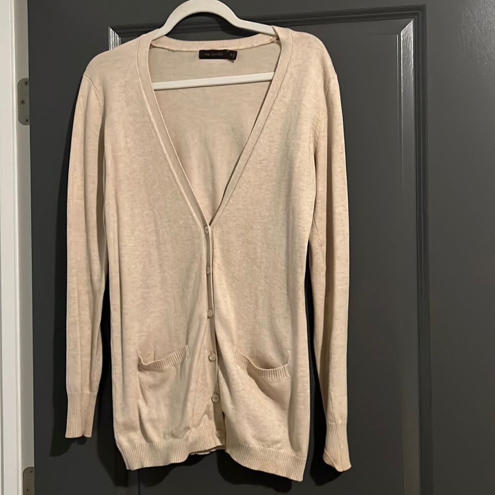 Limited XS tan cardigan with buttons